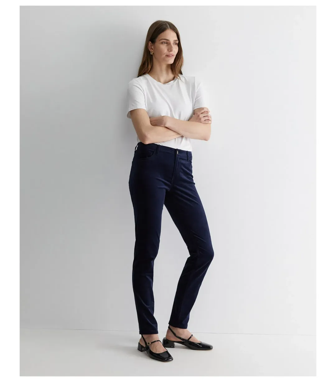 Sportscraft Cleo Velvet Pant Navy Size 14/L for rent on The Volte - main image