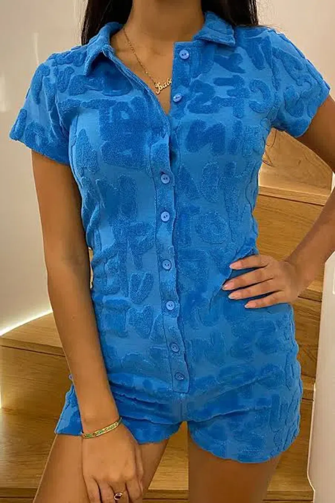 Jaded London Playsuit Blue Size 6  for rent on The Volte - main image