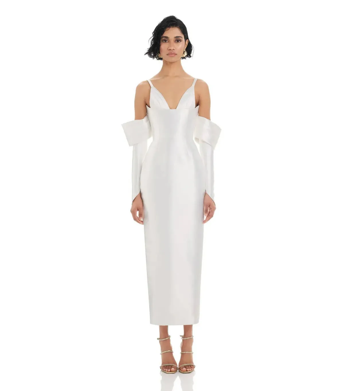 Eliya the Label Annalise Midi Dress in White Size S / AU 8 - Image 2