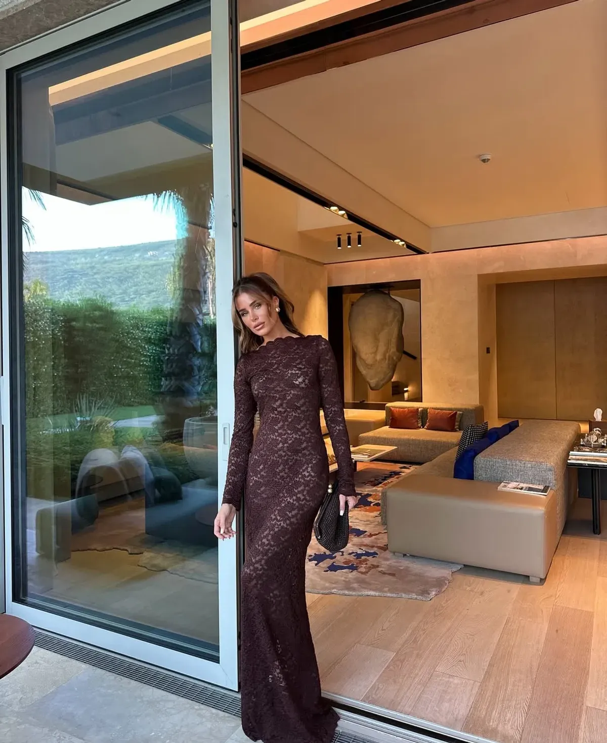 Arcina Ori Monet Maxi Dress Chocolate Brown Size 8/S - Image 1