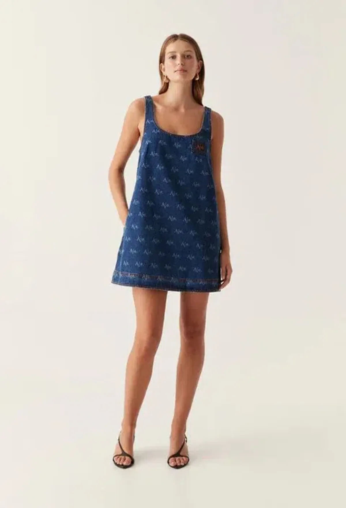 Aje Ratio Logo Mini Blue Dress Size AU 8 - Image 1