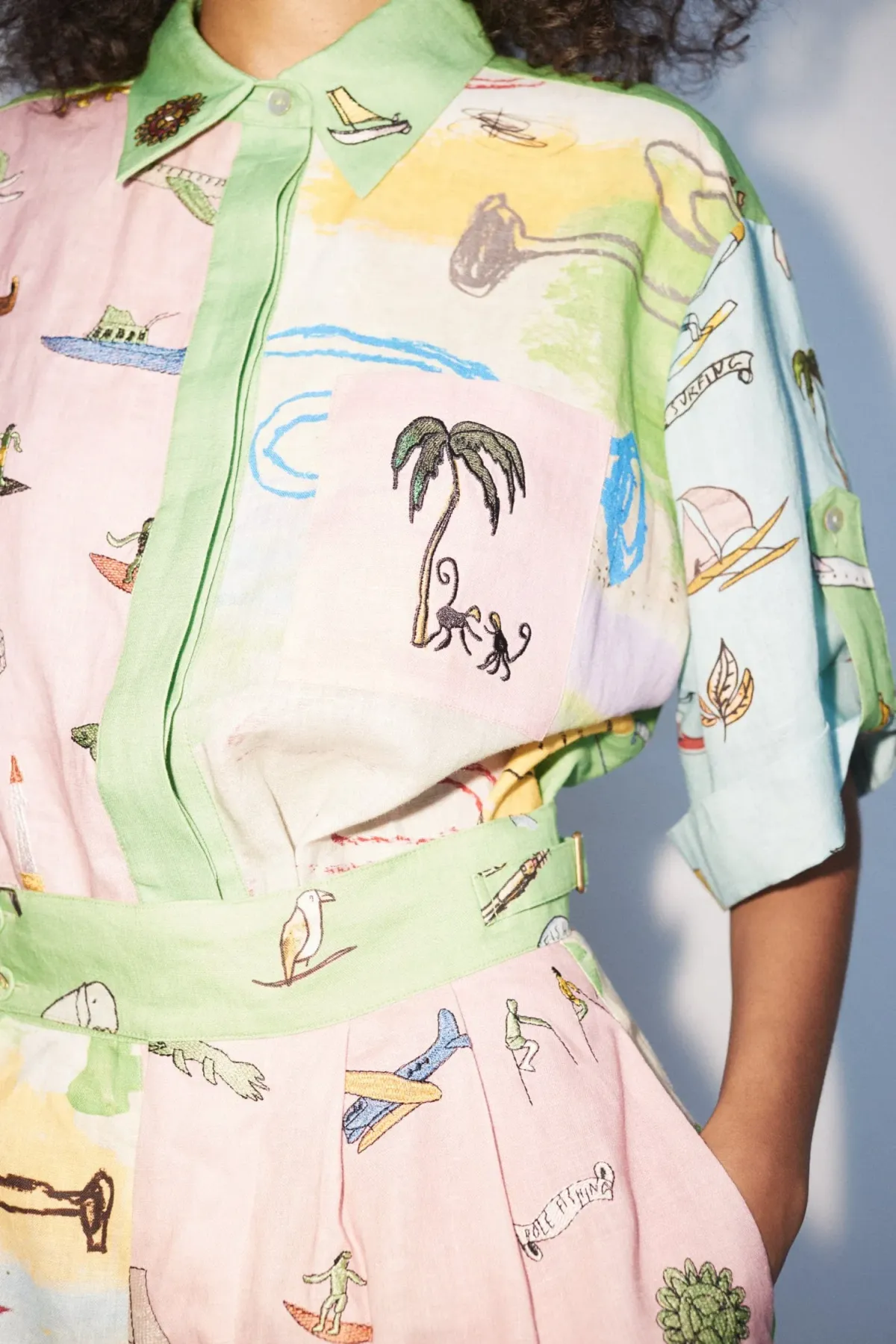 Alemais Jet Shirt Print Size 8 - Image 5