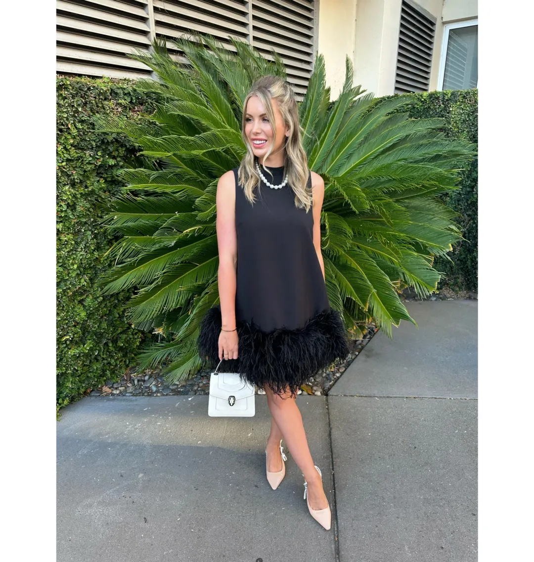 Rachel Gilbert Linc Mini Dress Black Size 10 for rent on The Volte - main image