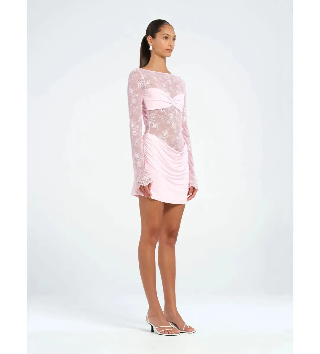 Benni Oskar Mini Dress in Baby Pink Size S / AU 8 for rent on The Volte - main image