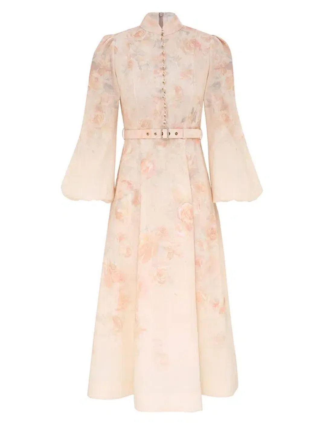 Zimmermann Crush Buttoned Midi Dress Size AU 14 for rent on The Volte - main image