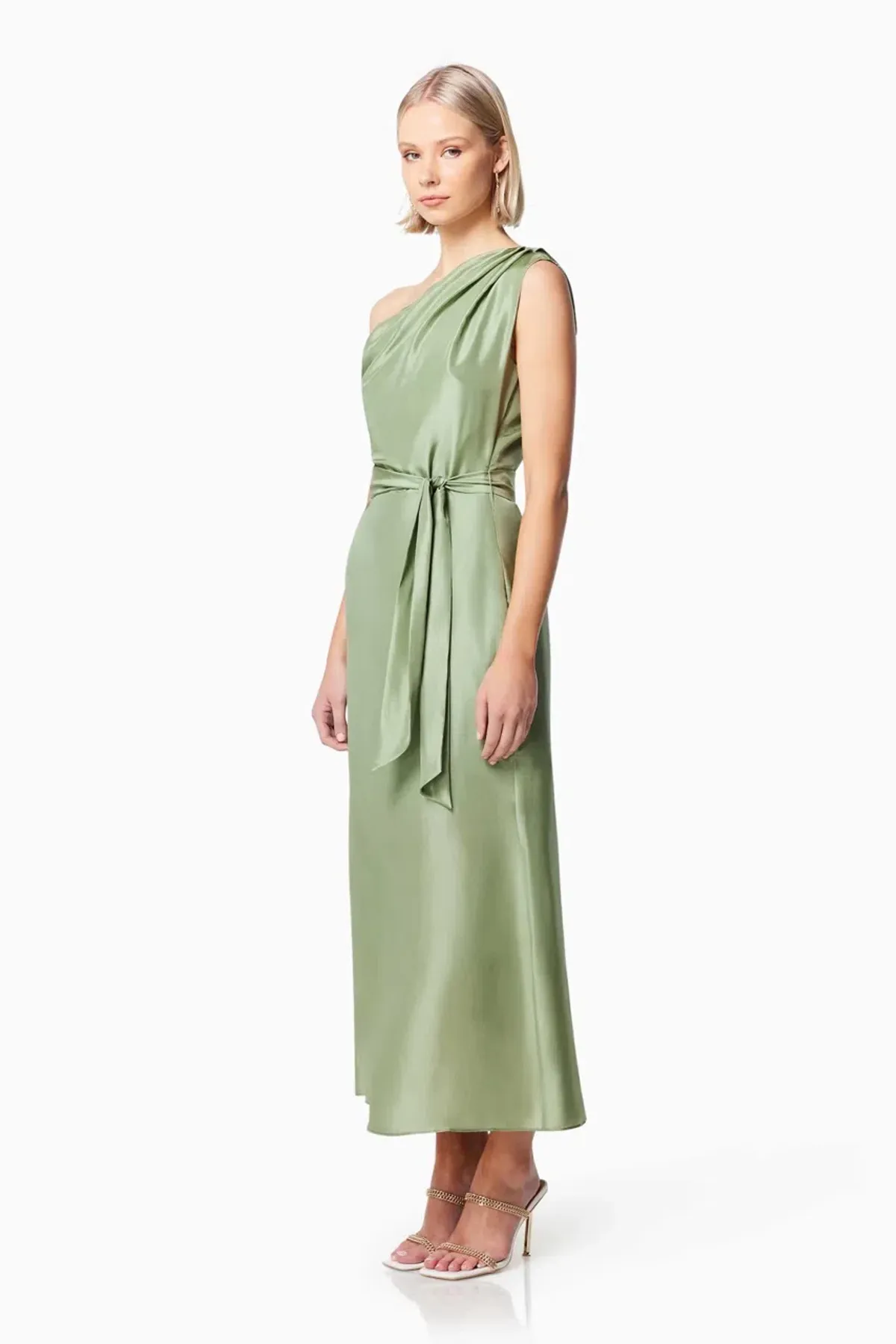 Elliat Finesse Dress Sage Size 8 - Image 3