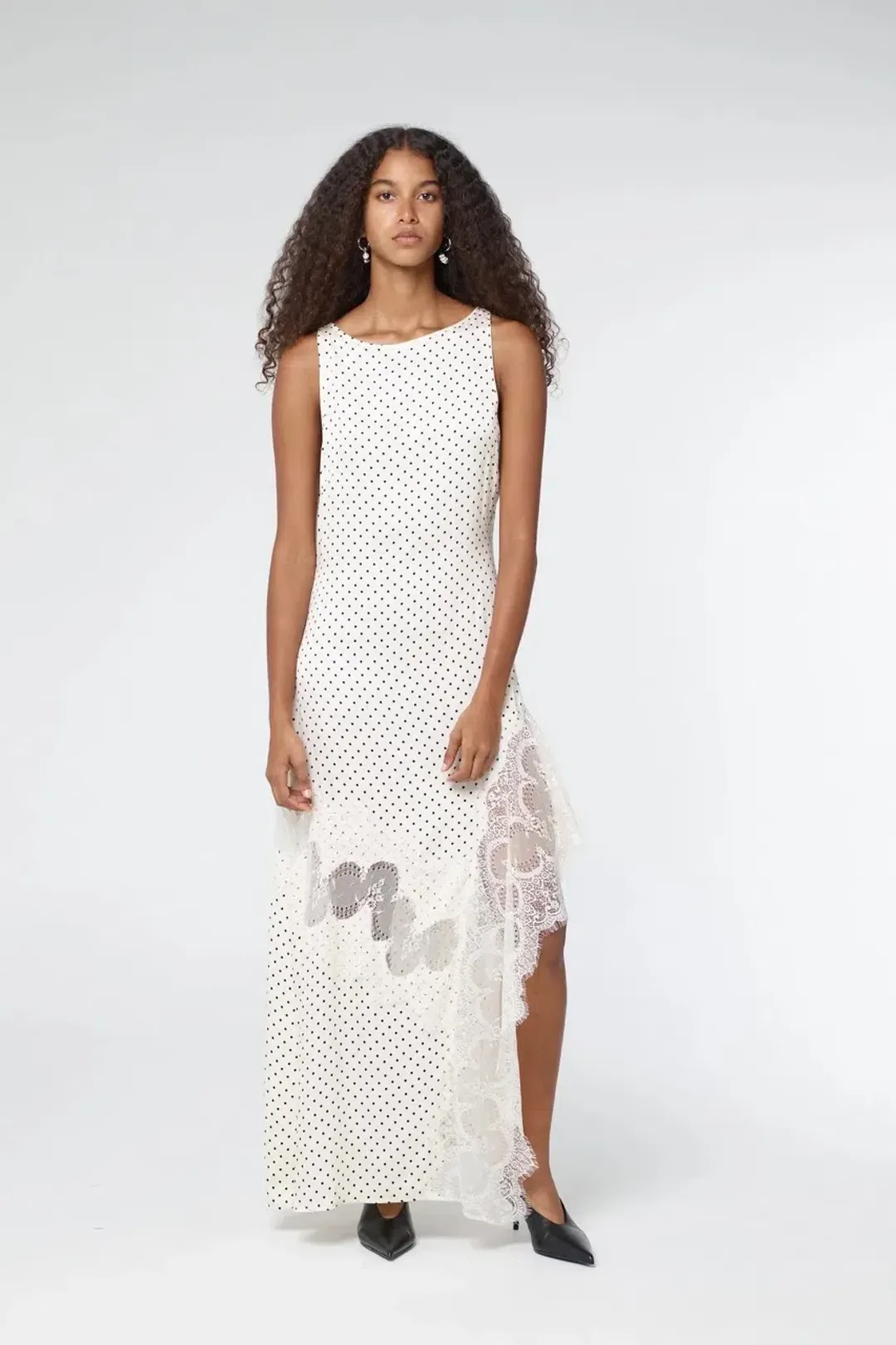 Third Form Visions Lace Frill Dress Cream Polka Dot Size AU 12  for rent on The Volte - main image