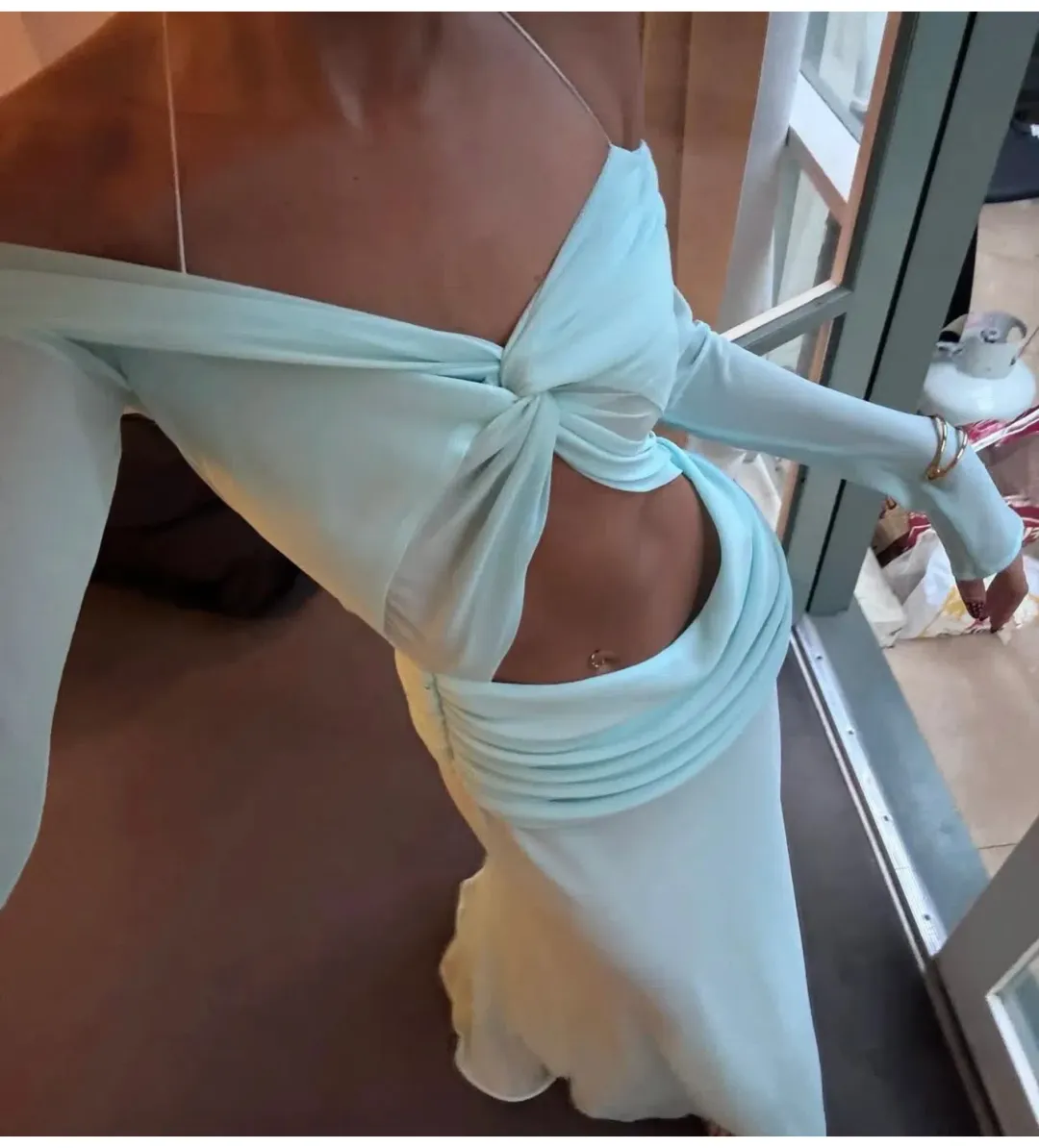 Natalie Rolt Emily Gown Blue Size 8 for rent on The Volte - main image