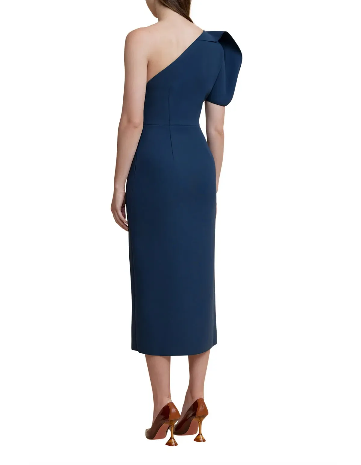 Acler Rogeron Midi Dress Sea Blue Size 8 - Image 3