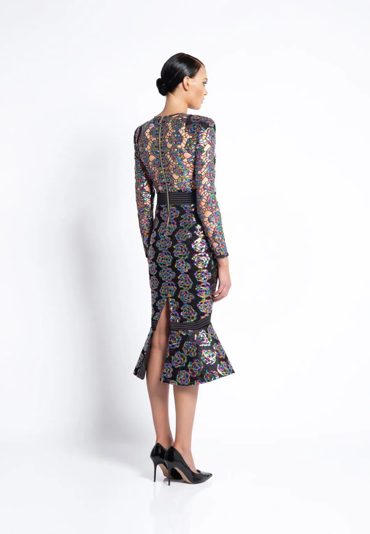 Zhivago Mokai Nights Midi Dress in Multi Size 8 - Image 2