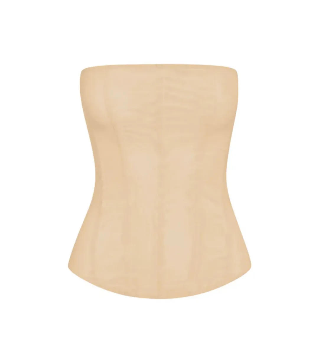 Leau Muse Mesh Corset Top Tan Size XS / AU 6 for rent on The Volte - main image