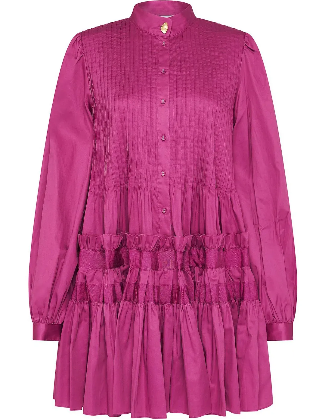 Aje Run Free Smock Mini Dress in Magenta Size AU 8 for rent on The Volte - main image