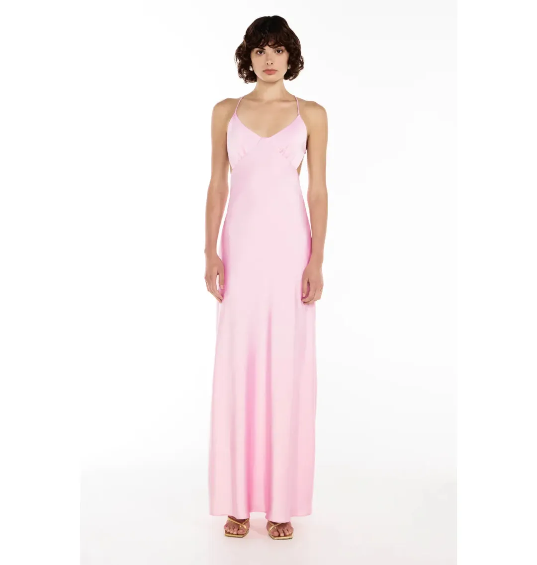 Manning Cartell Hydrangea Saturation Point Slip Maxi Dress Pink Size 10 for rent on The Volte - main image