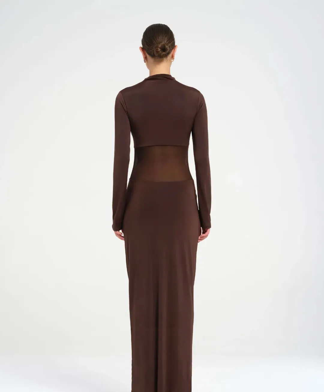 BENNI Dora Maxi Dress  Chocolate Size S AU 8 for rent on The Volte - main image