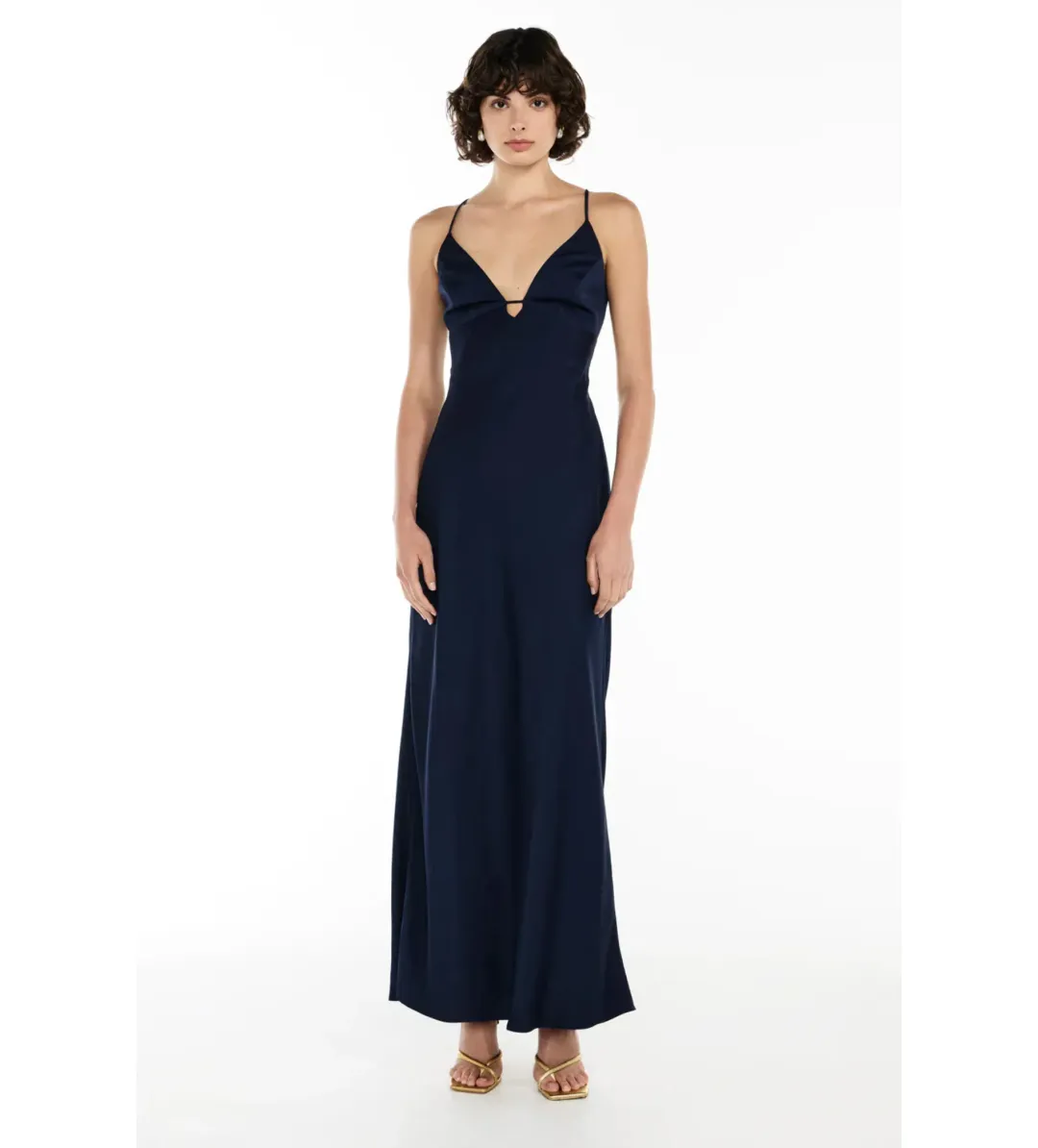 Manning Cartell Navy Time To Shine Slip Maxi Dress in Blue Size AU 6 for rent on The Volte - main image