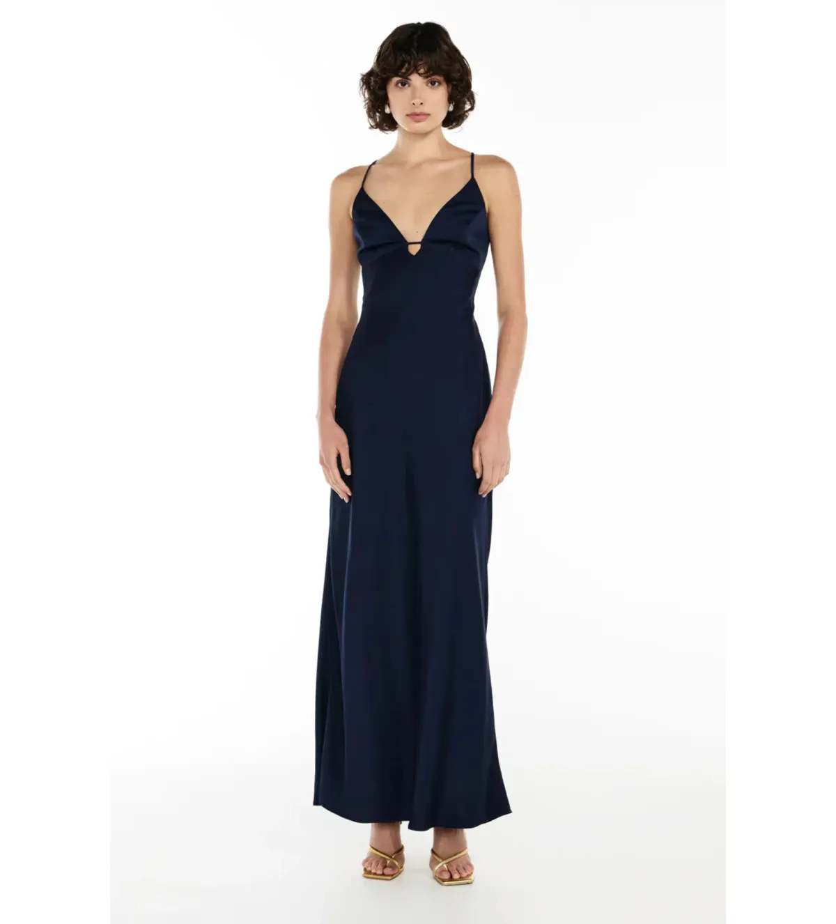 Manning Cartell Navy Time To Shine Slip Maxi Dress in Blue Size AU 6 - Image 1