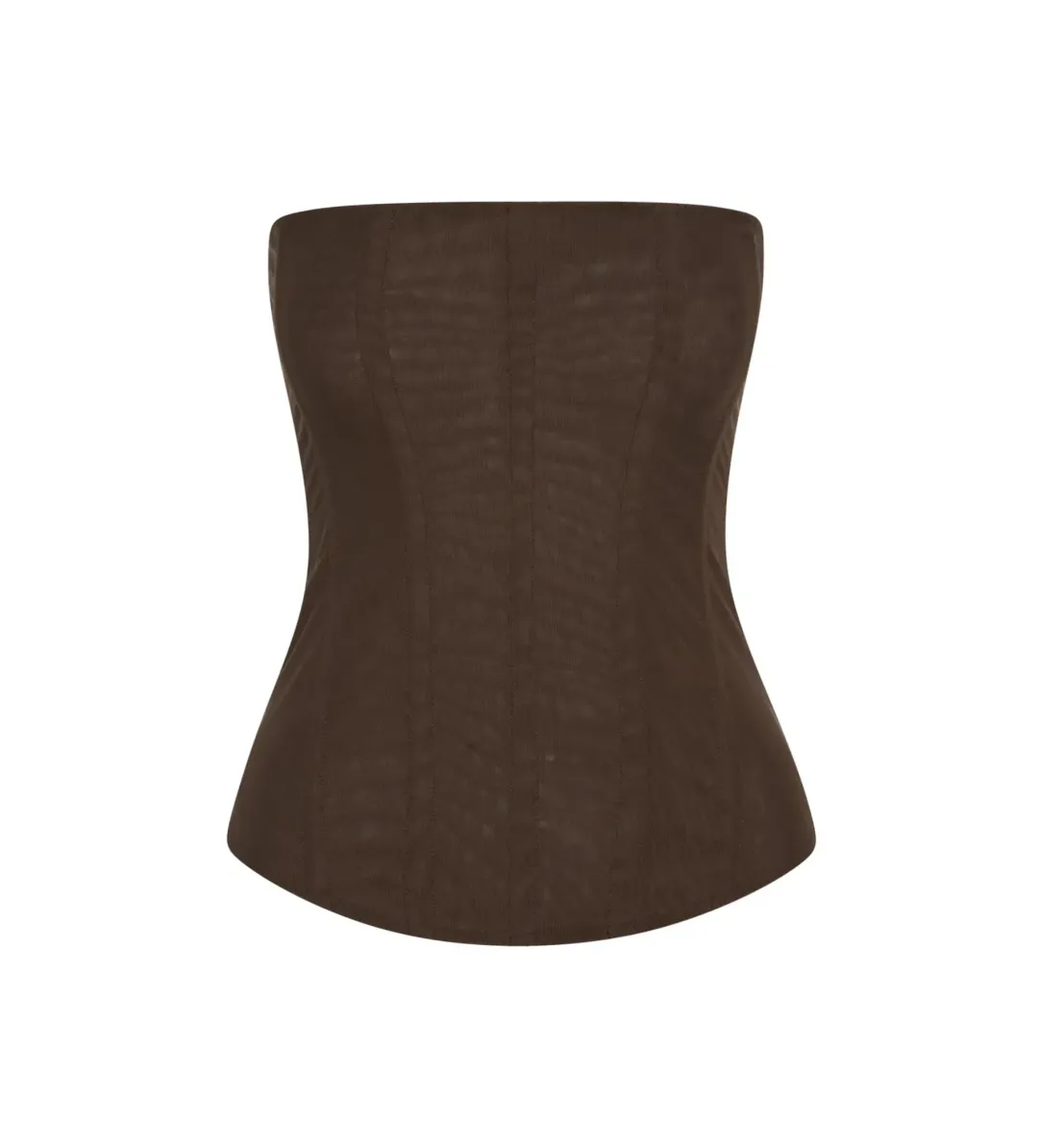 Leau Brown Muse Mesh Corset Top Size Size 10 for rent on The Volte - main image
