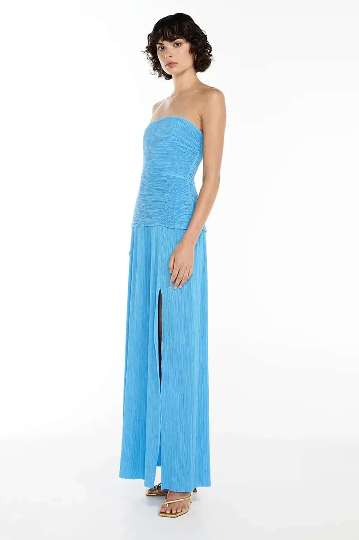 Manning Cartell Cerulean Double Time Strapless Dress in Blue Size 4 - Image 2