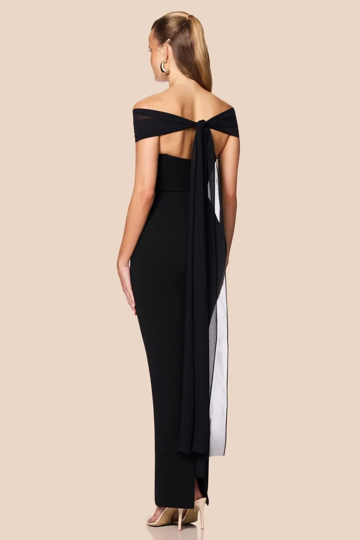 Love Nookie Zephyr Gown Maxi Black Size AU 8 - Image 4