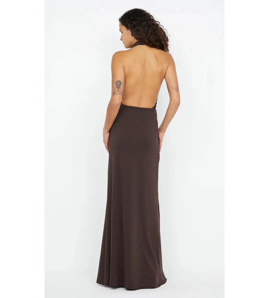 Bec and Bridge Nessie Maxi Dress in Brown Size 10 for rent on The Volte - main image