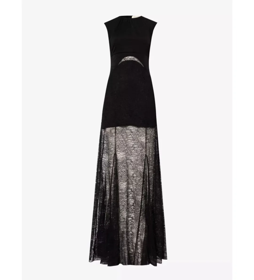 Camilla and Marc Angelo Lace Skirt Woven Maxi Dress Black Size AU 10 for rent on The Volte - main image