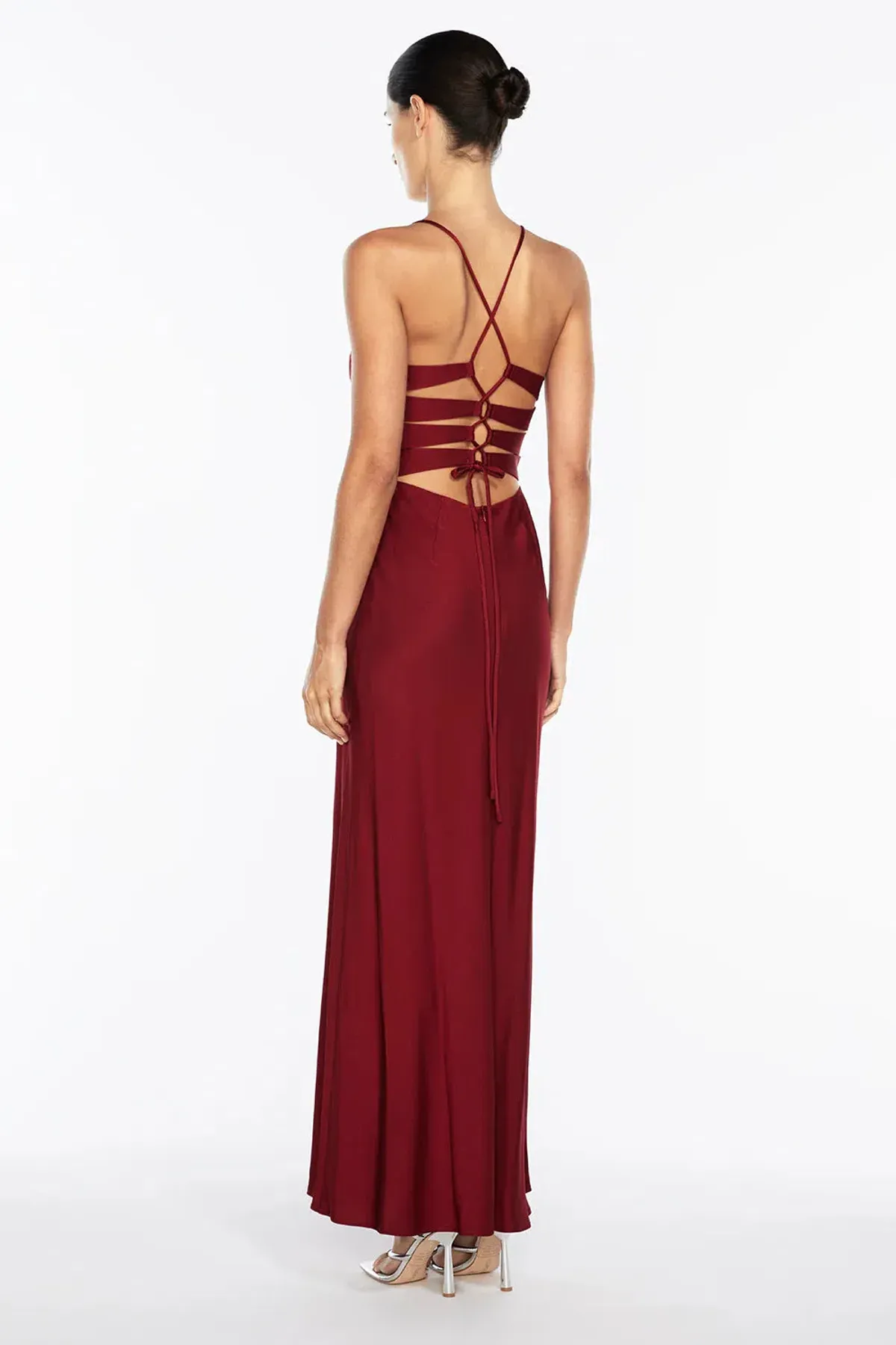 Manning Cartell Time to Shine Slip Maxi Dress Cranberry Red Size AU 12 - Image 2