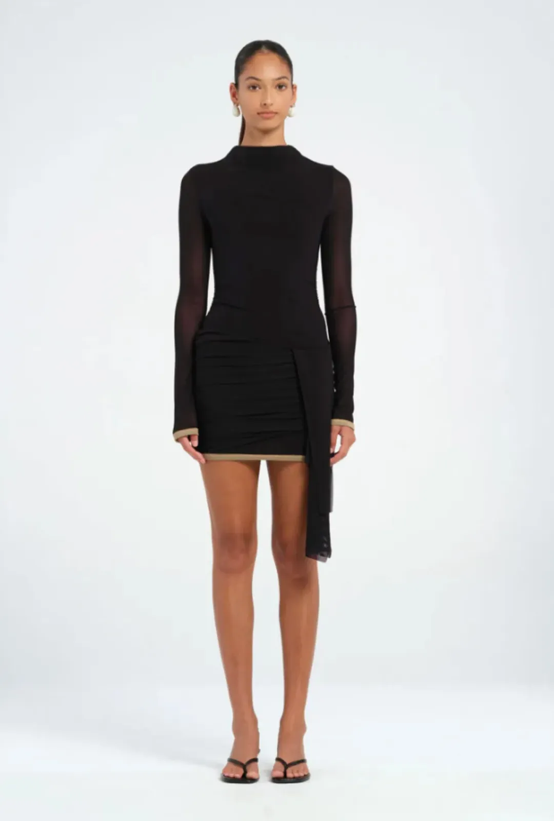 Benni Kingsley Mini Dress in Black Size 8 for rent on The Volte - main image