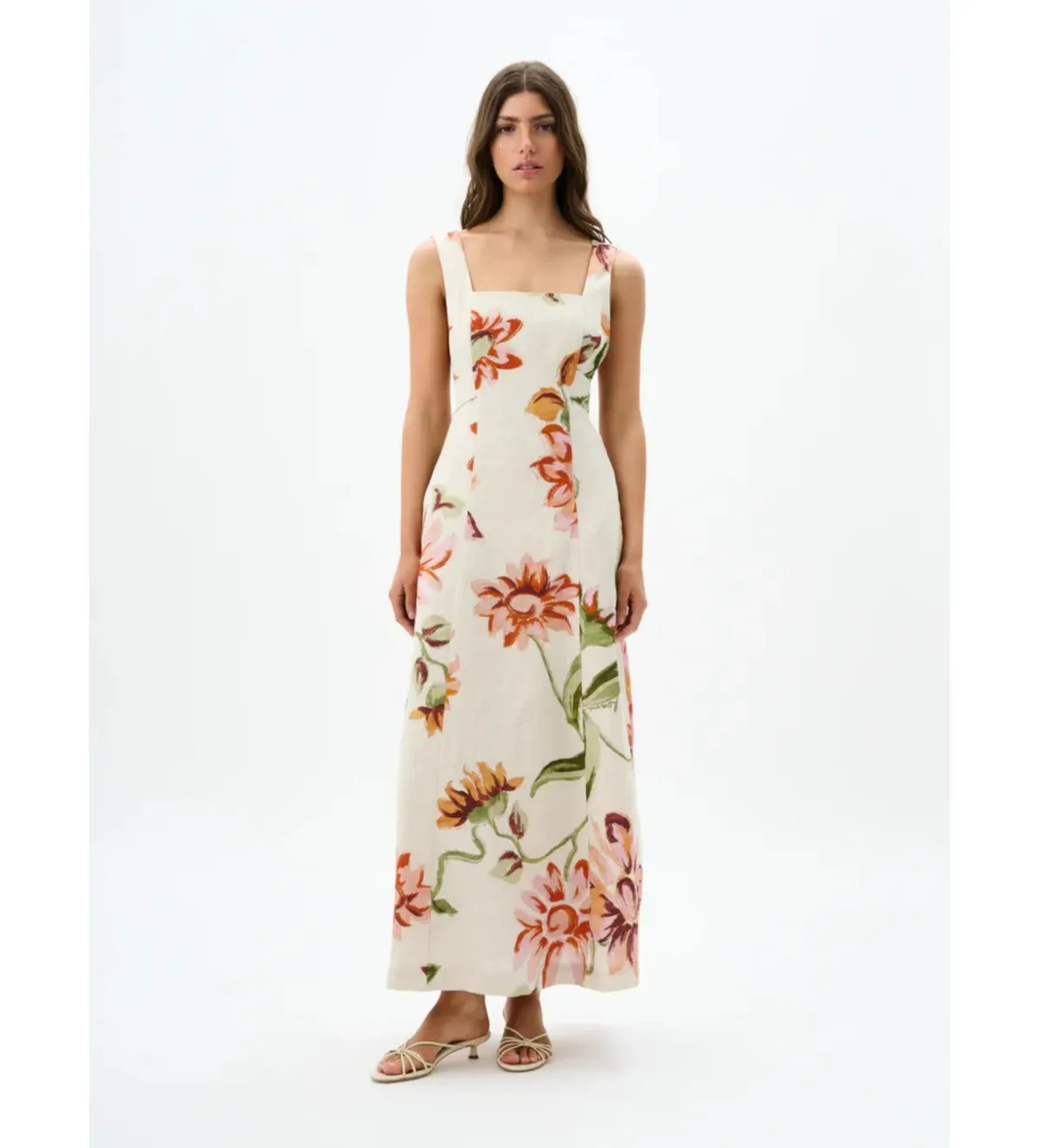 Roame Isolde Maxi Dress Raphia Bloom One Size - Image 1