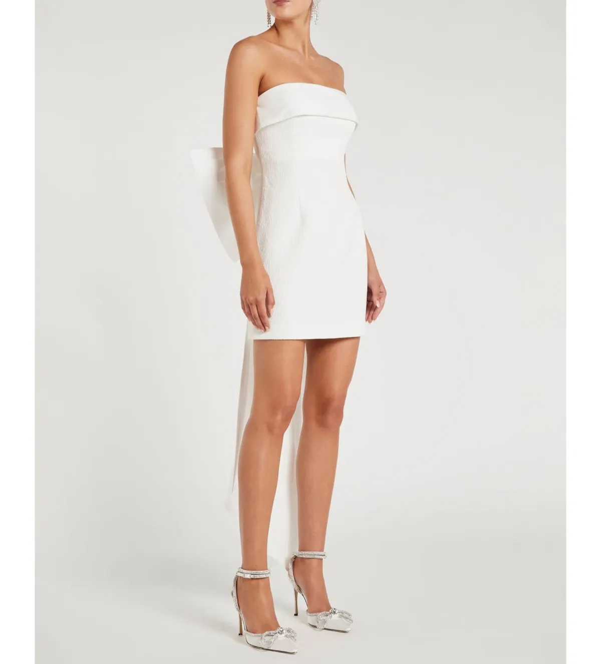 Rebecca Vallance Madeline Mini Dress Ivory Size AU 12 - Image 3