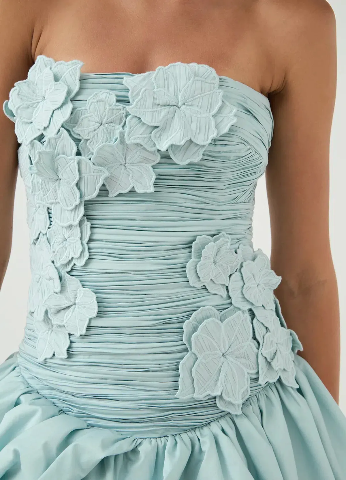 AJE Splendour Mini Dress Silver Blue Size 6 - Image 3