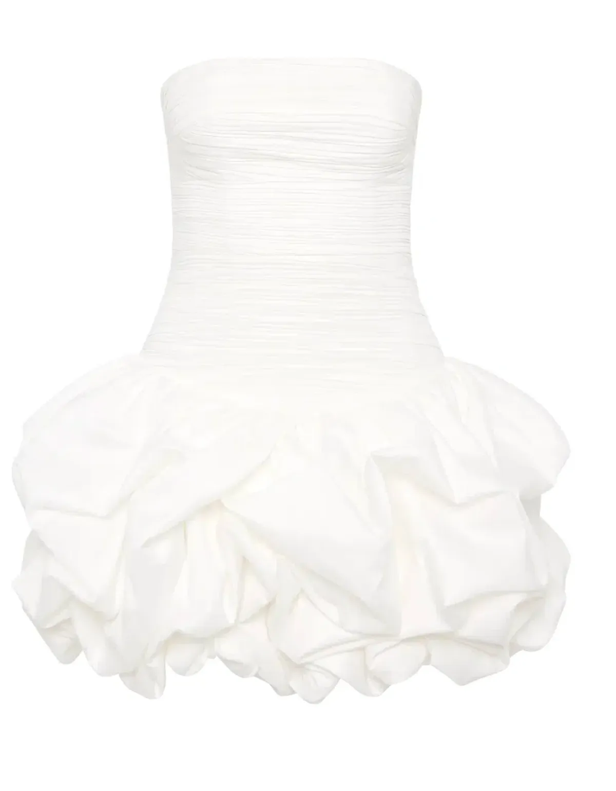 AJE Violette Bubble Hem Mini Dress White Size 6 - Image 4