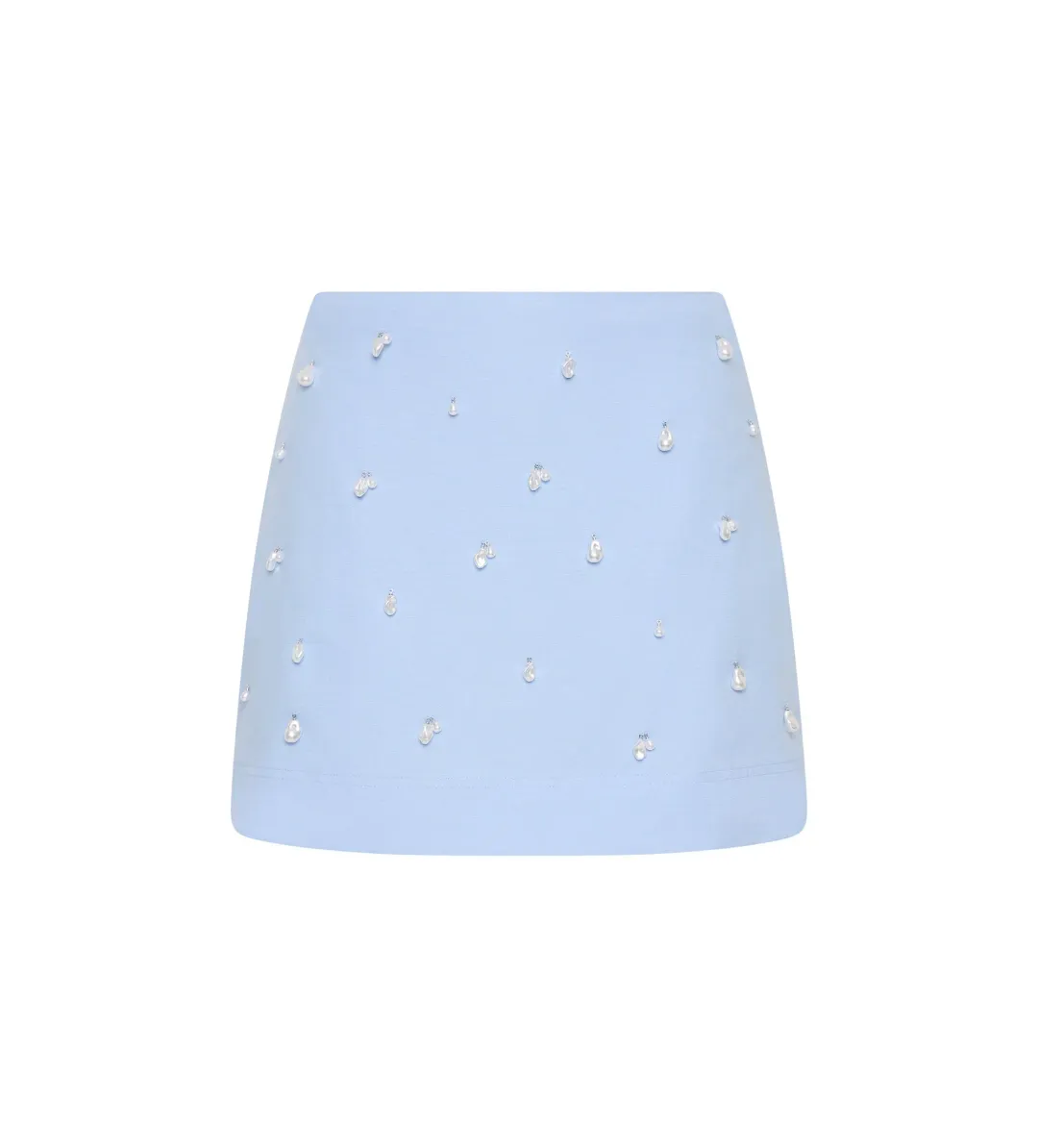 Aje Akoya Crop Top Size AU 4 and Mini Skirt Size AU 6 Set Cornflower Blue  for rent on The Volte - main image