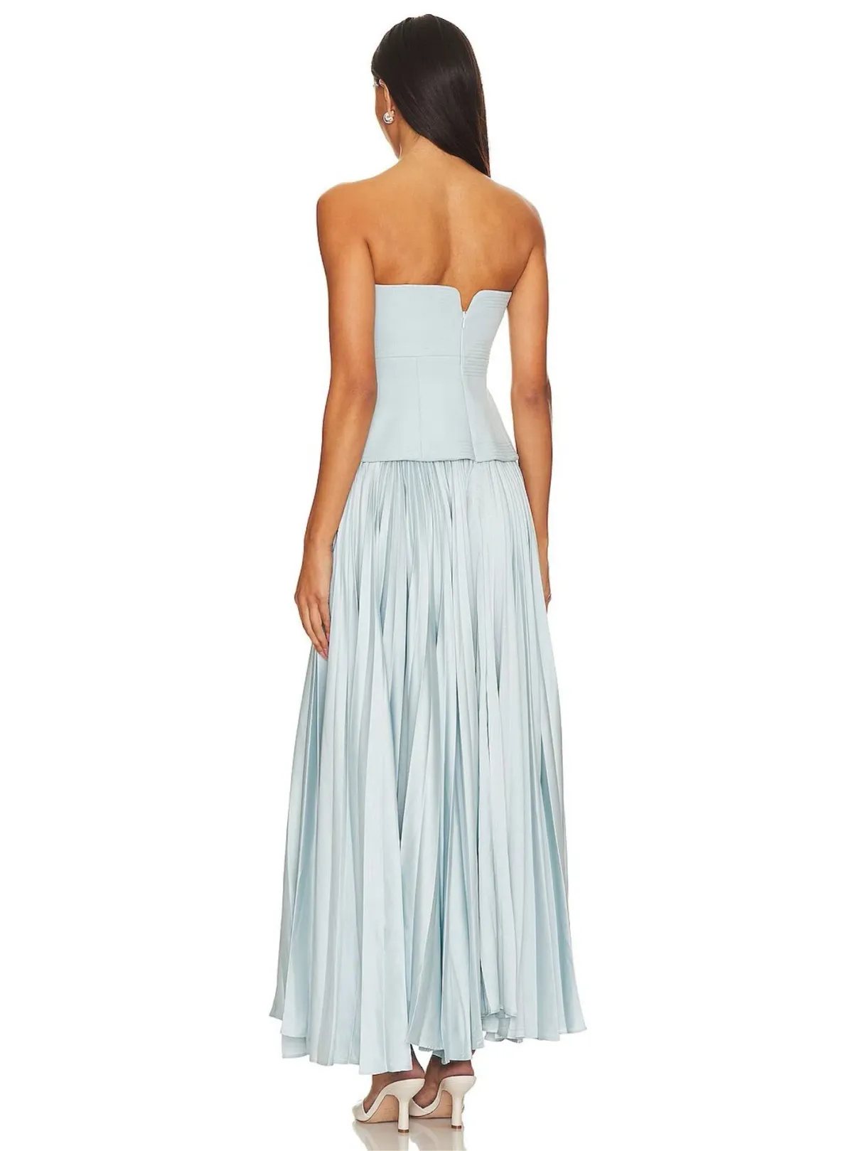 Acler Avonlea Midi Dress Celeste Blue Size 10 - Image 2