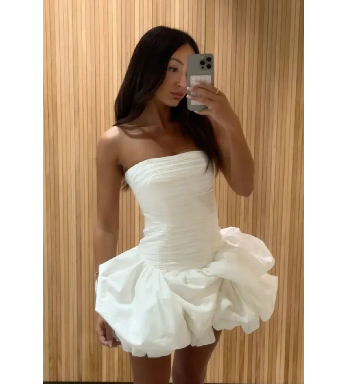 Aje Violette Bubble Mini White Size 8 - Image 4