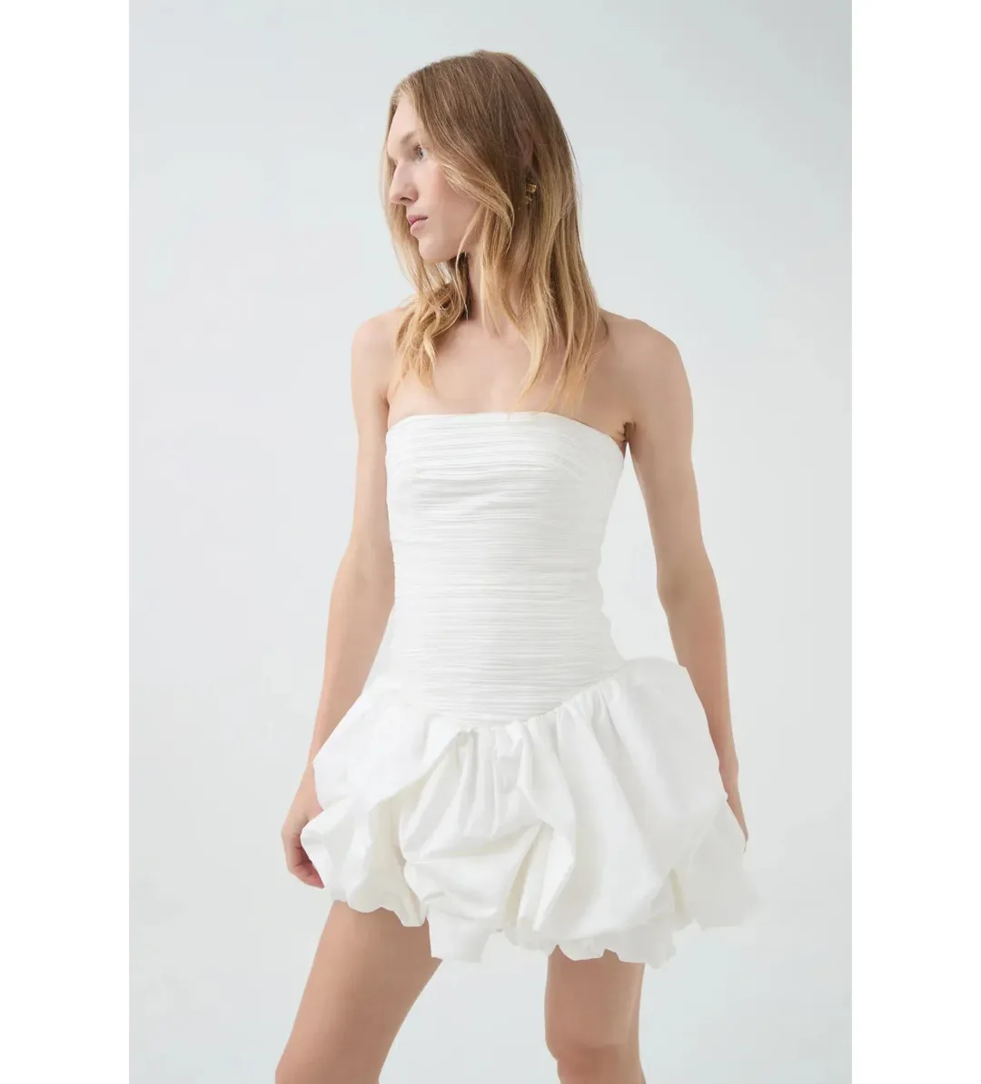 Aje Violette Bubble Mini White Size 8 for rent on The Volte - main image