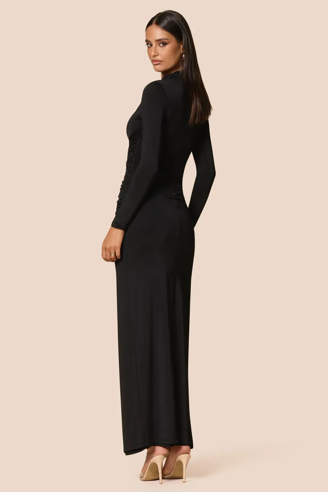Love Nookie Kaia LS Maxi Dress Black Size AU 8 for rent on The Volte - main image