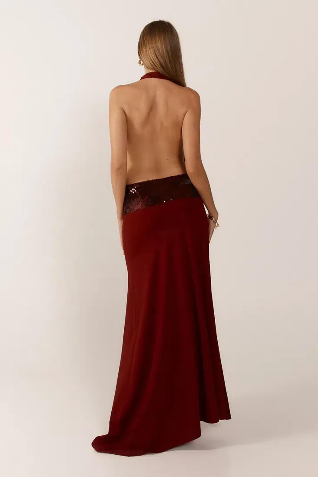 Ance Gria Wine Adele Gown Size AU 10 for rent on The Volte - main image