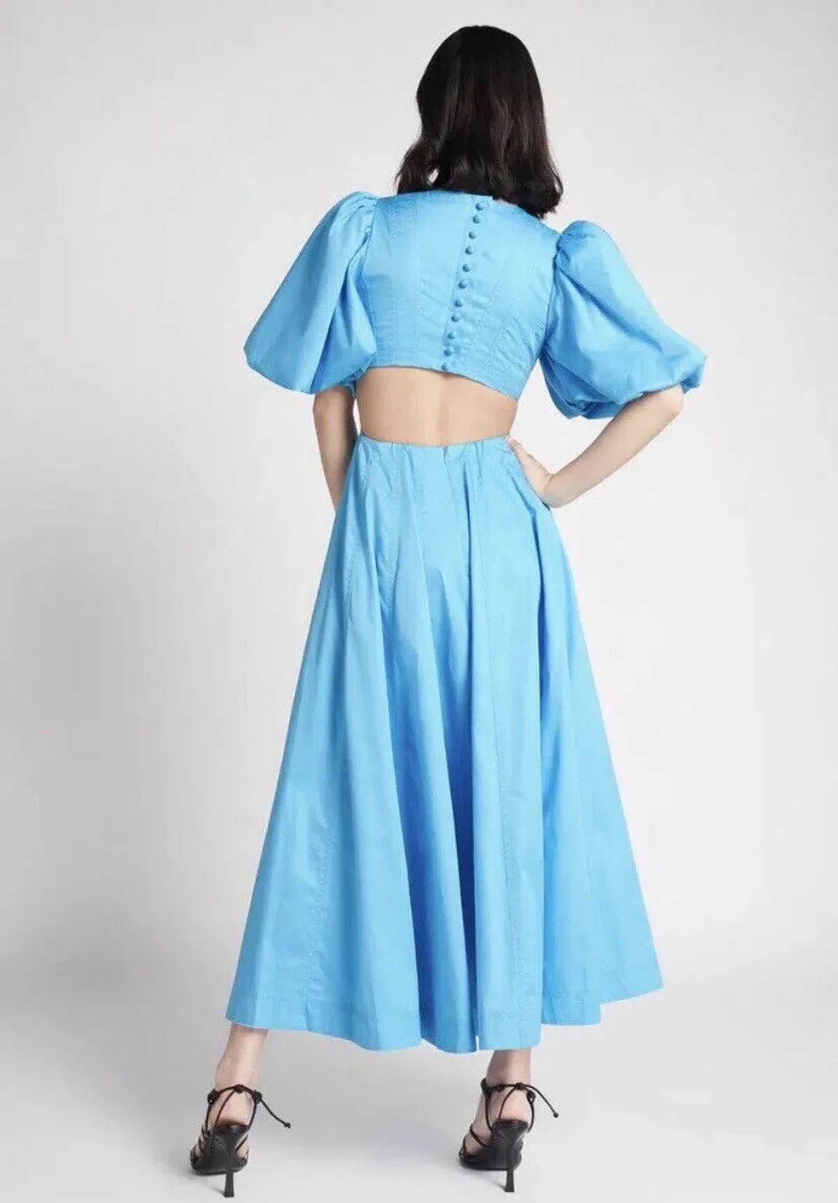 Aje Fallingwater Cut Out Midi Dress Size 14 - Image 2