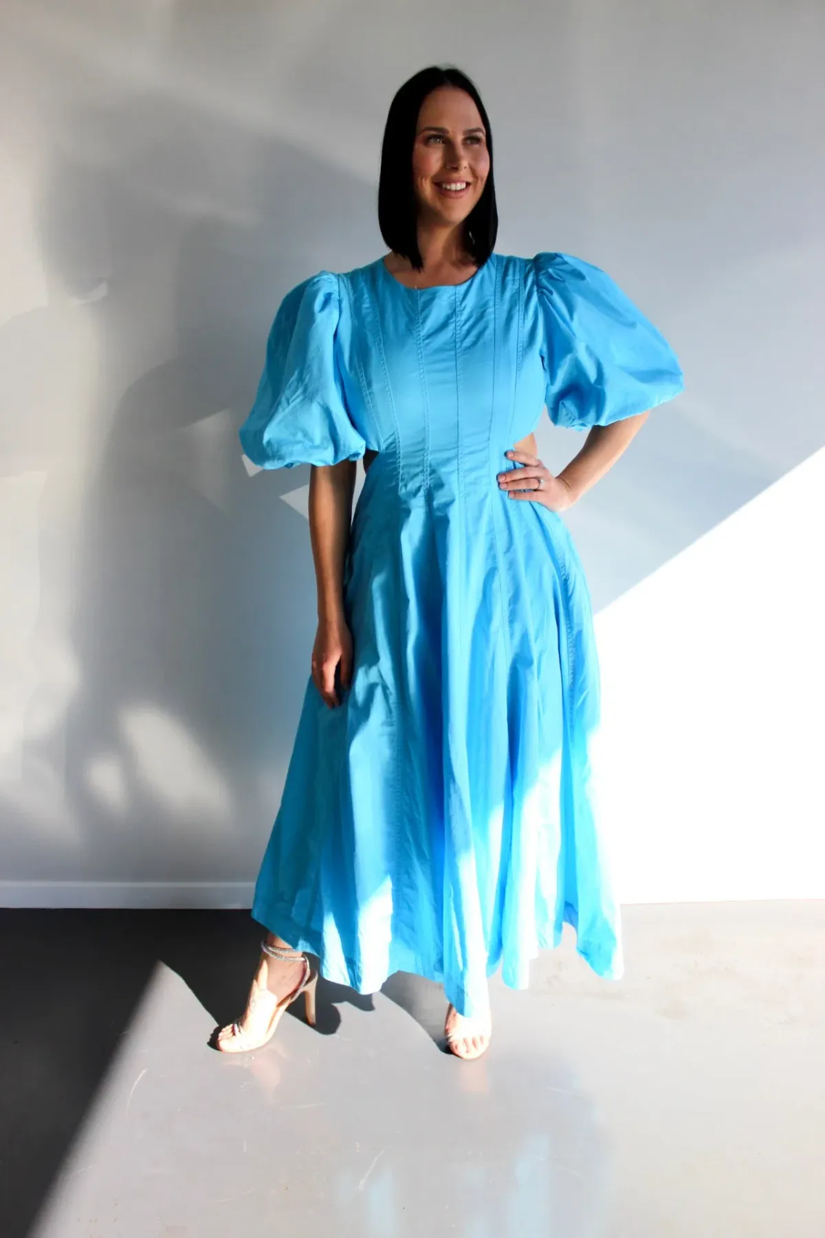 Aje Fallingwater Cut Out Midi Dress Size 14 - Image 5