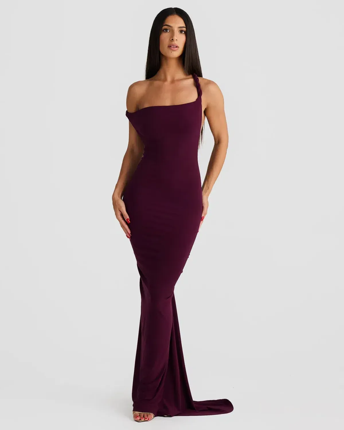 Melani The Label Maia Maxi Gown Mulberry  Size 6 - Image 1