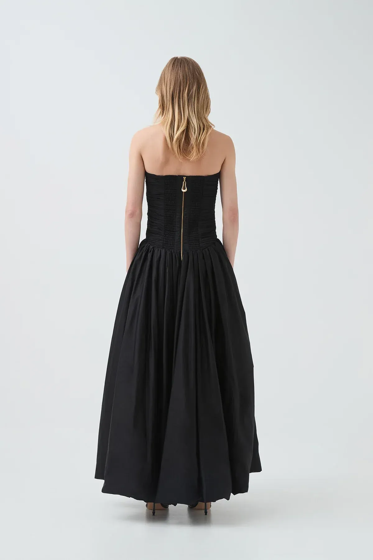 Aje Violette Bubble Hem Maxi Black Size 8 - Image 4