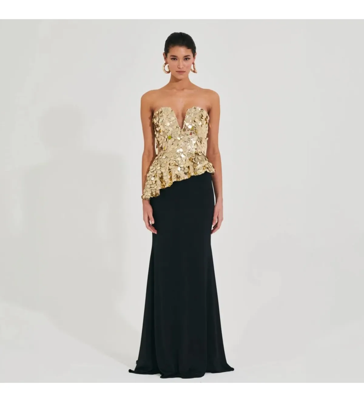 Meraki Official Mirror Jersey Gown Gold Size AU 6 - Image 1