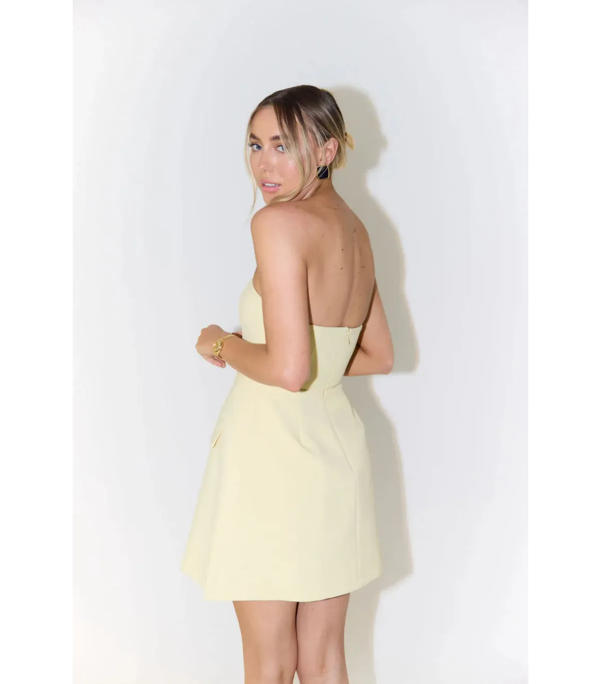 Odd Muse The Ultimate Muse Strapless Dress Lemon Size XXS/4 - Image 3