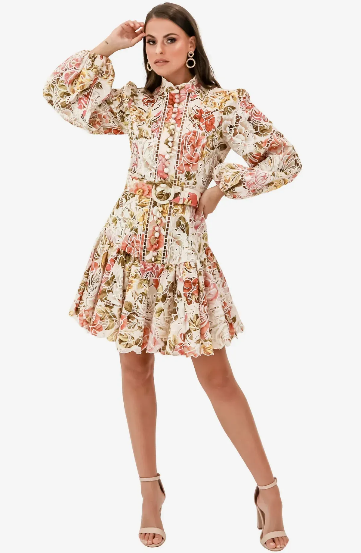Zimmermann Bonita Embroidered Mini Dress Size AU 10 - Image 2