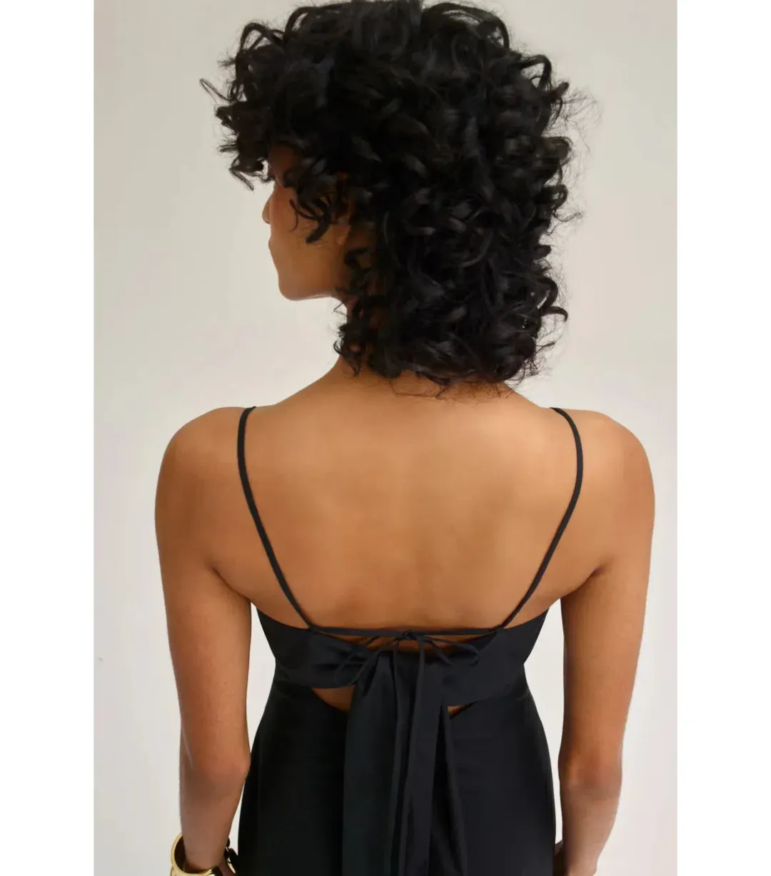 Scanlan Theodore Parachute Cotton Strappy Maxi Dress Black Size AU 6 for rent on The Volte - main image
