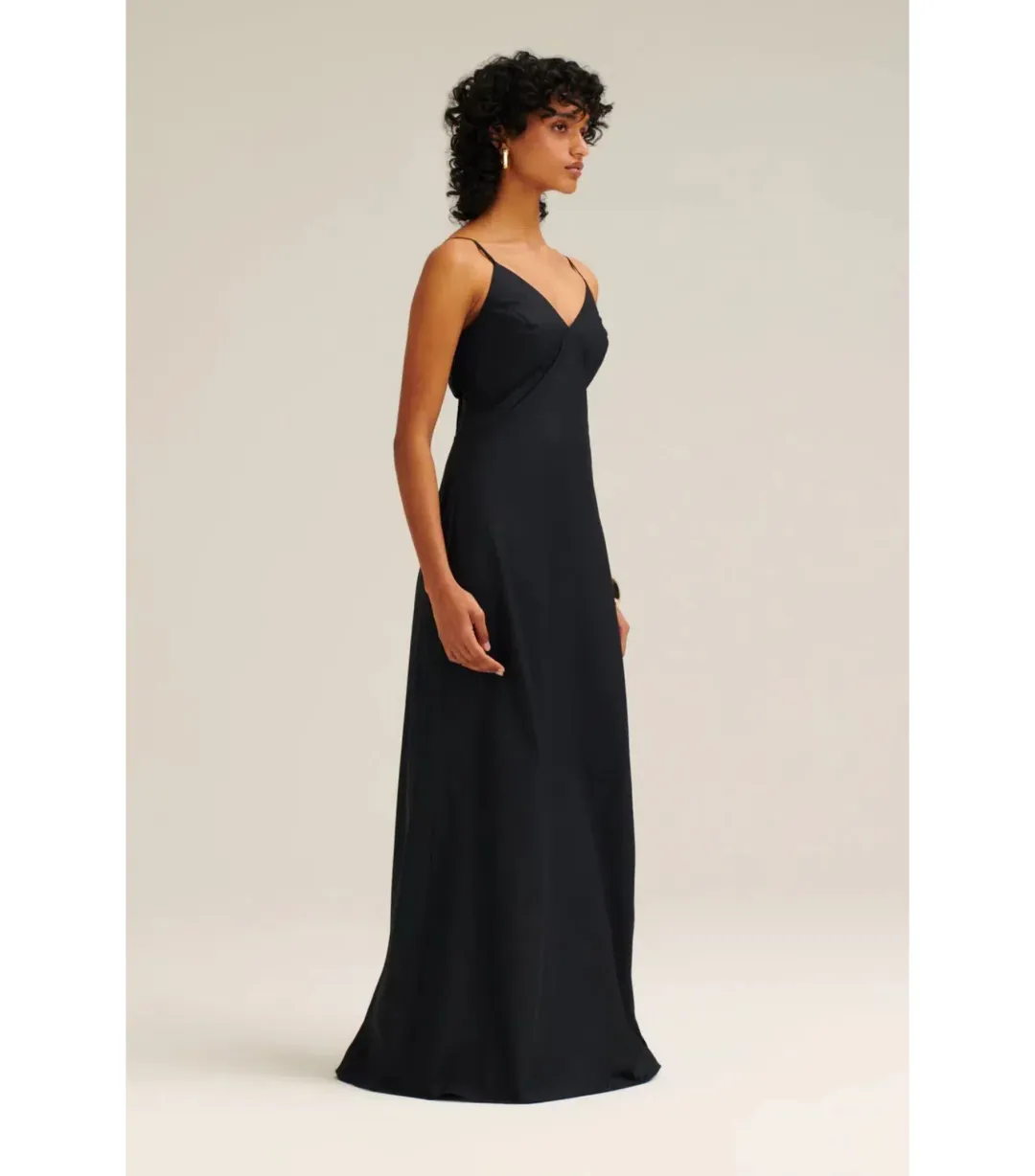 Scanlan Theodore Parachute Cotton Strappy Maxi Dress Black Size AU 6 for rent on The Volte - main image