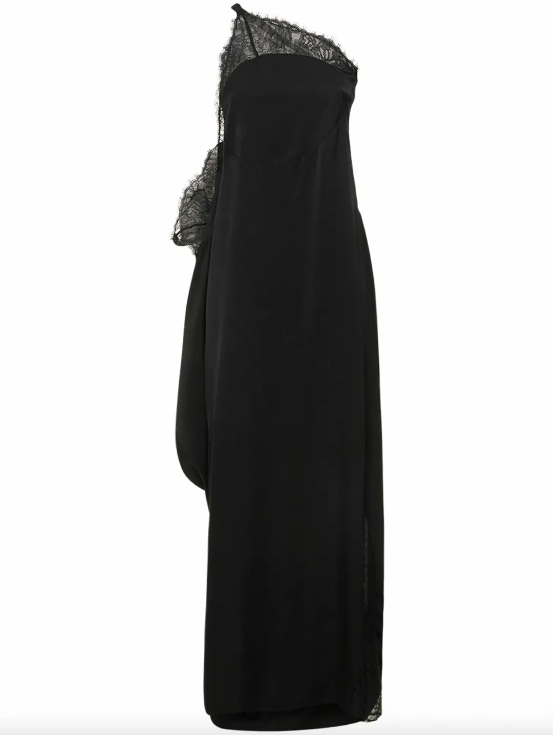 JW Anderson One Soulder Lace Maxi Dress Size AU 8 for rent on The Volte - main image