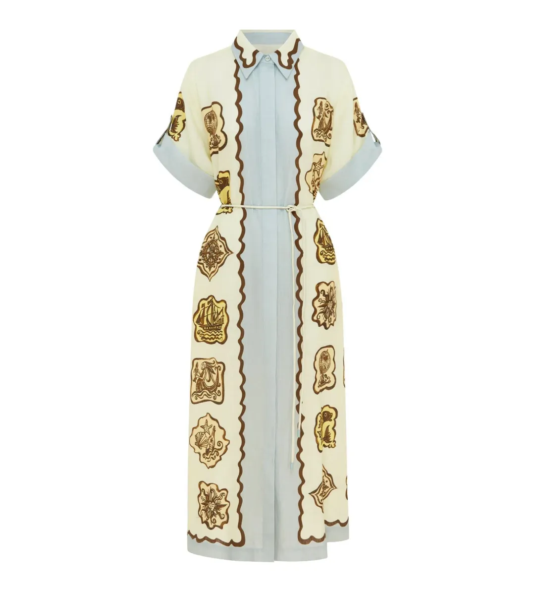 Alemais Relic Shirtdress Maxi Dress Multi Size 10  for rent on The Volte - main image