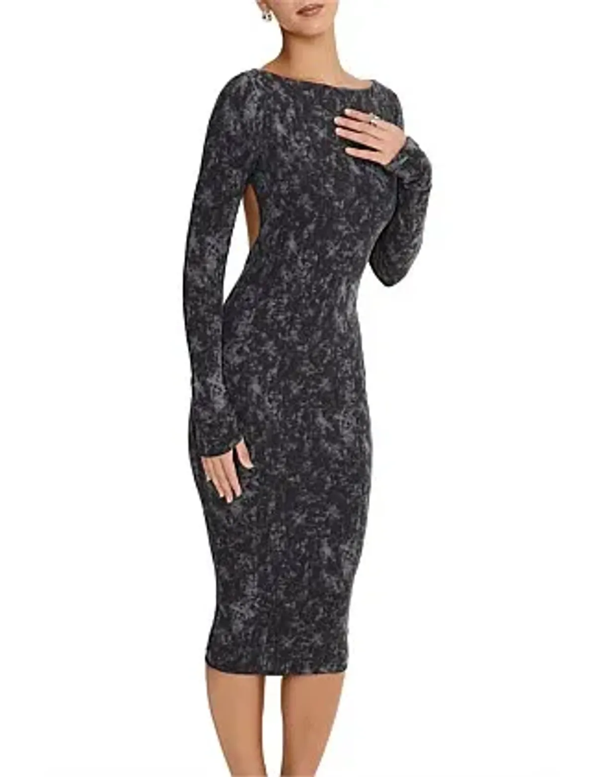 Mistress Rocks Distressed Open Back Midi Dress Size 8/XS - Image 7