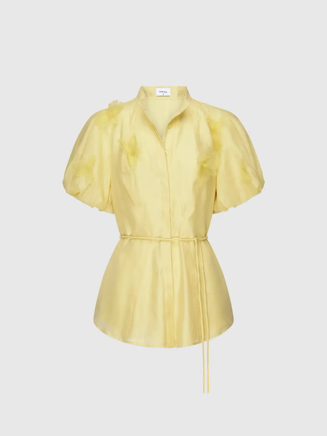 Sheike Rose Garden Shirt Yellow Size 6  for rent on The Volte - main image